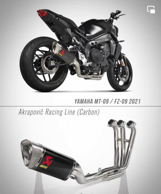 Akrapovic - full system Yamaha MT09 2021 2022