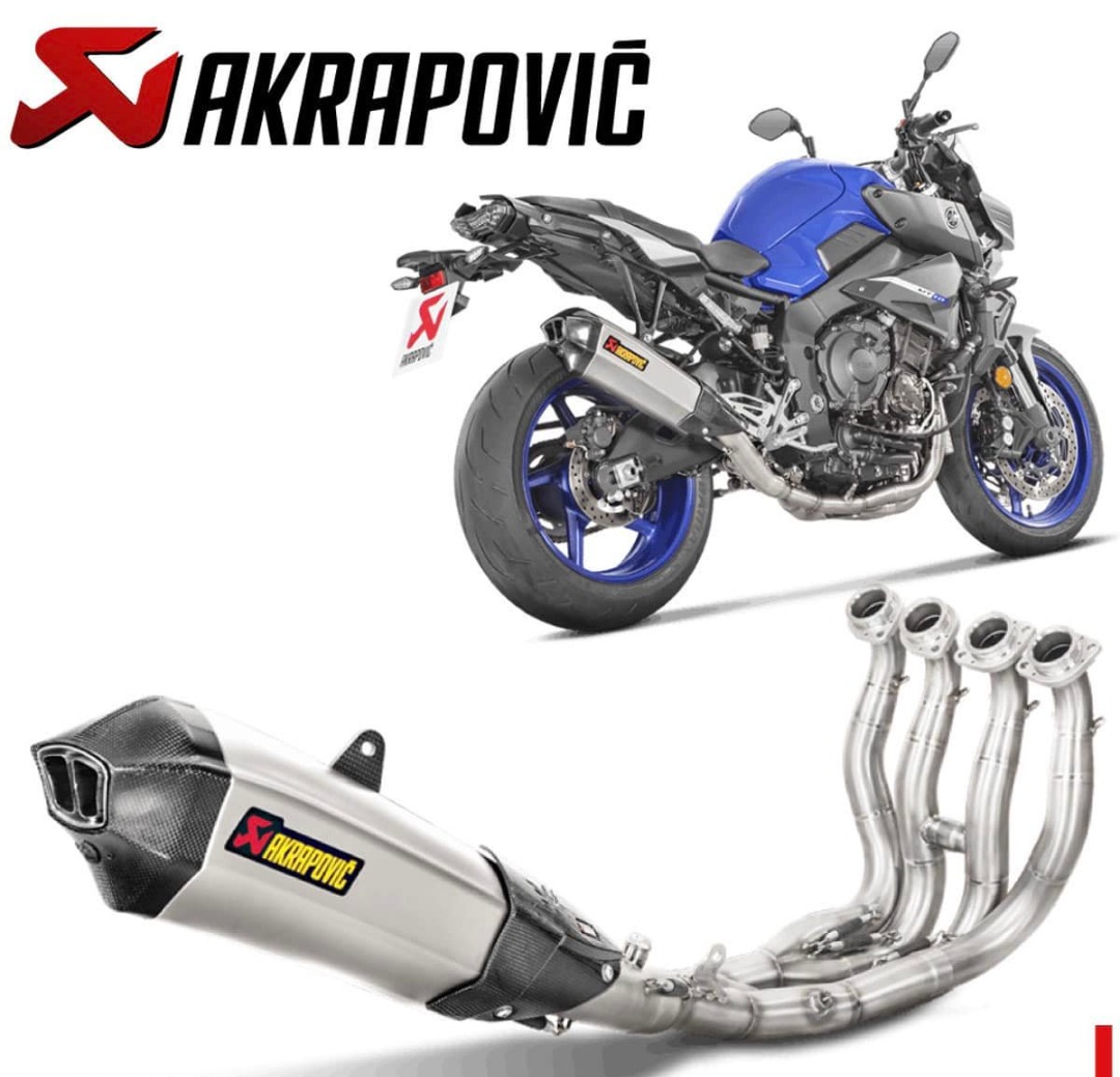 Yamaha mt 10 on sale akrapovic full system